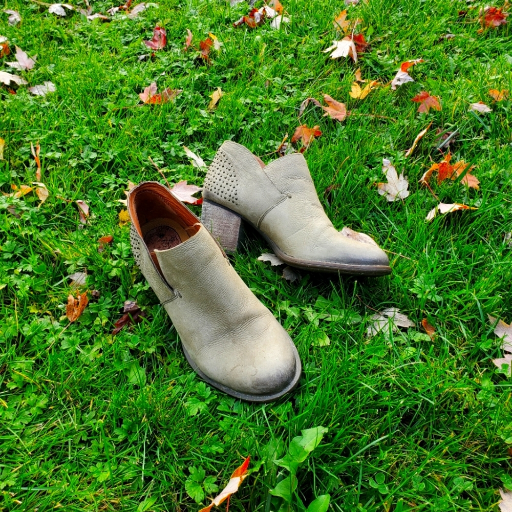 Naya leather studded booties
